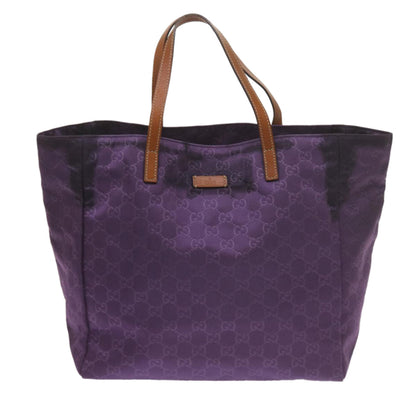 GUCCI GG Canvas Tote Bag Purple 282439  60524