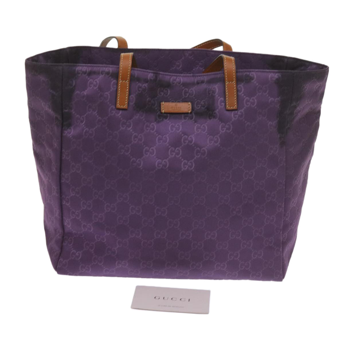 GUCCI GG Canvas Tote Bag Purple 282439  60524