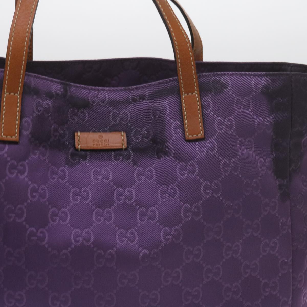 GUCCI GG Canvas Tote Bag Purple 282439  60524