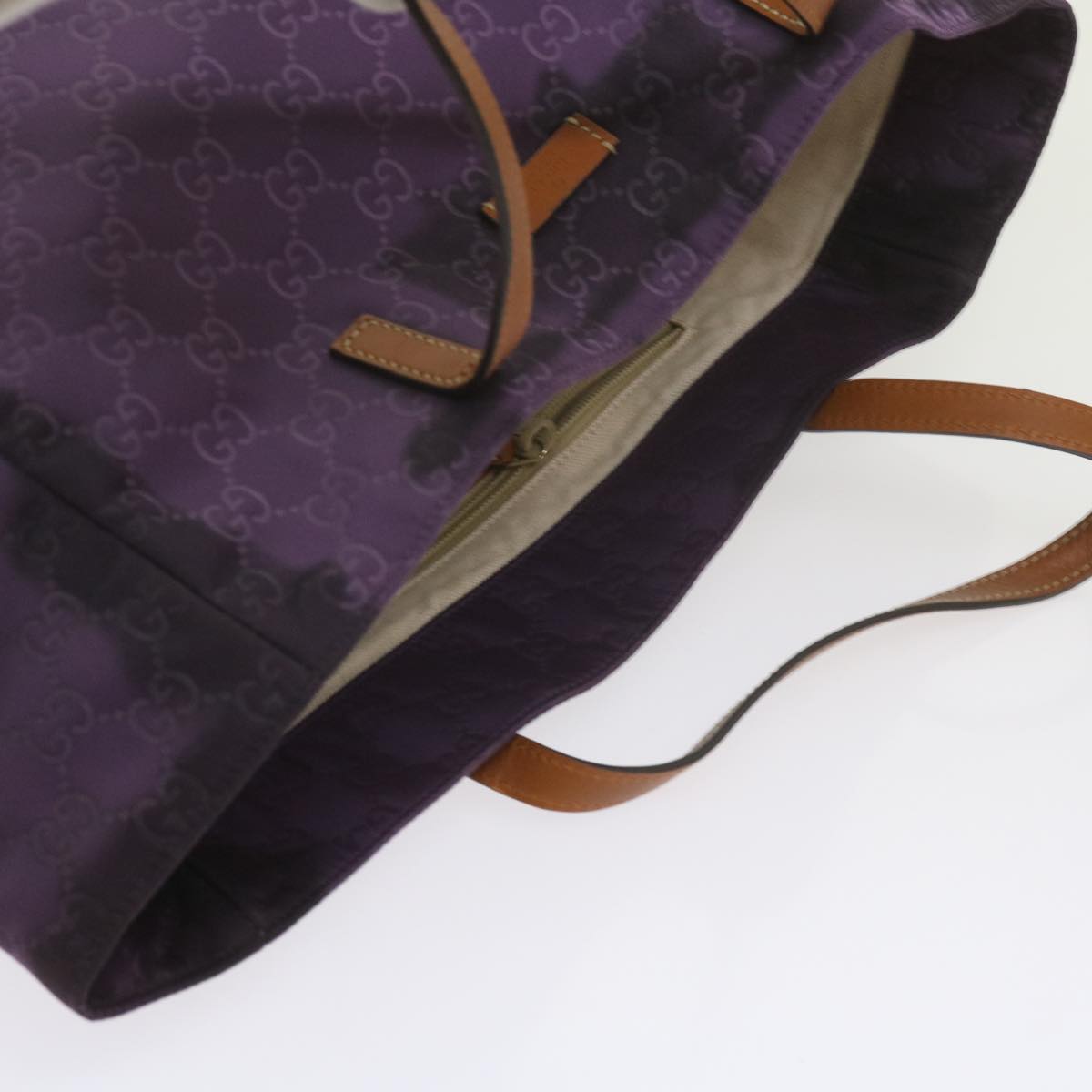 GUCCI GG Canvas Tote Bag Purple 282439  60524