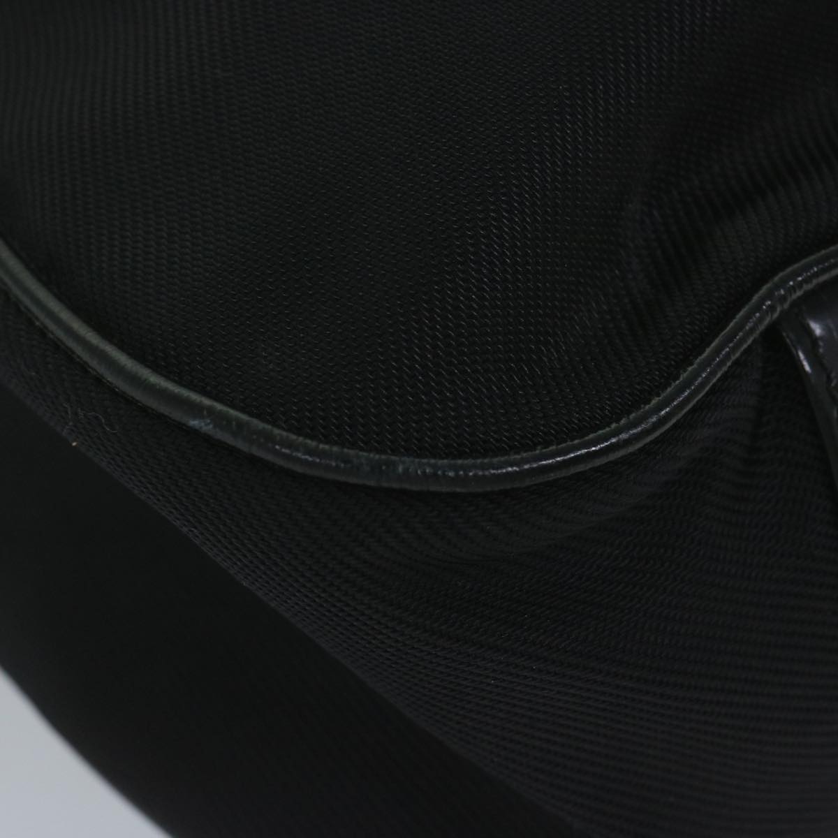 GUCCI Bamboo Shoulder Bag Nylon Black 001 1577  60687