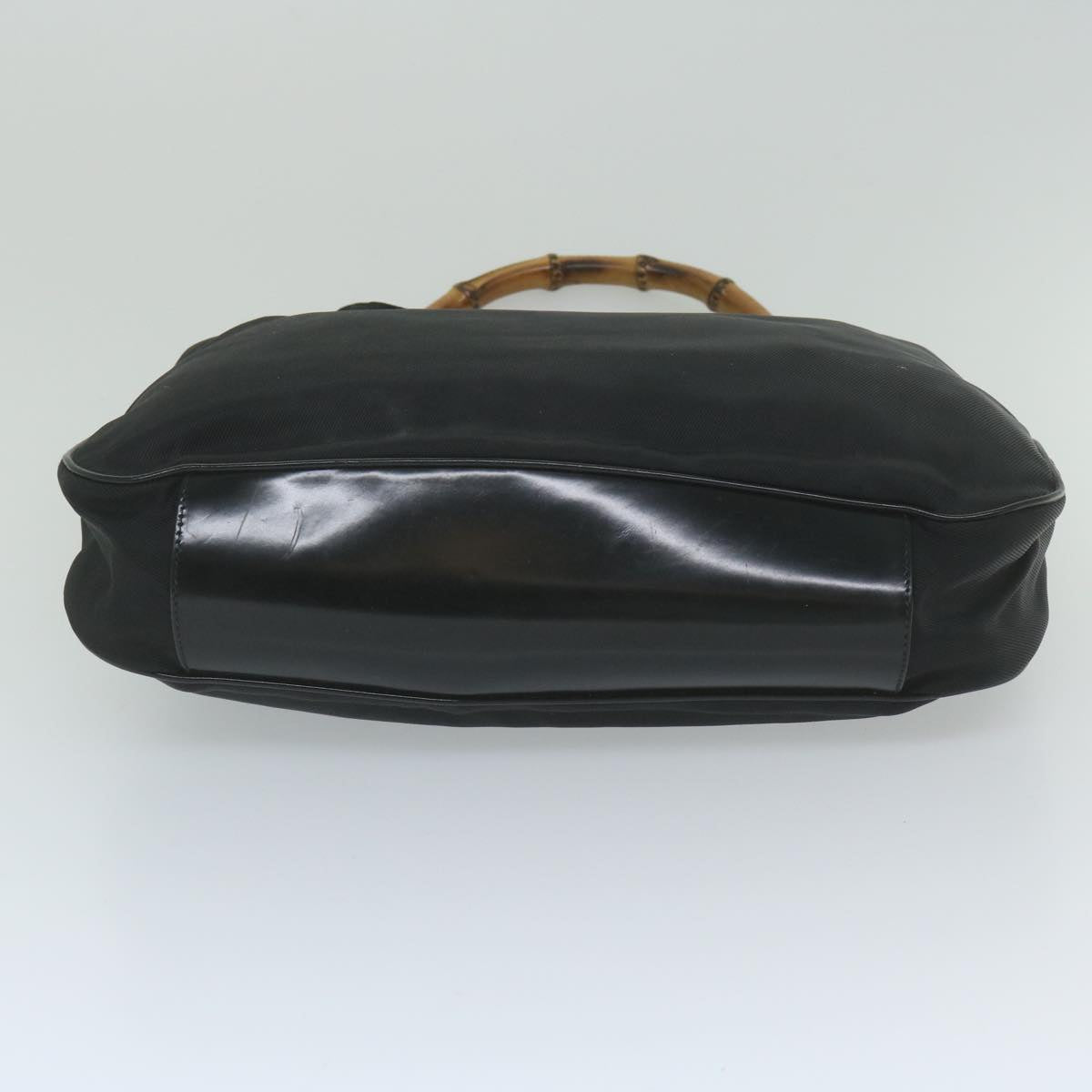 GUCCI Bamboo Shoulder Bag Nylon Black 001 1577  60687