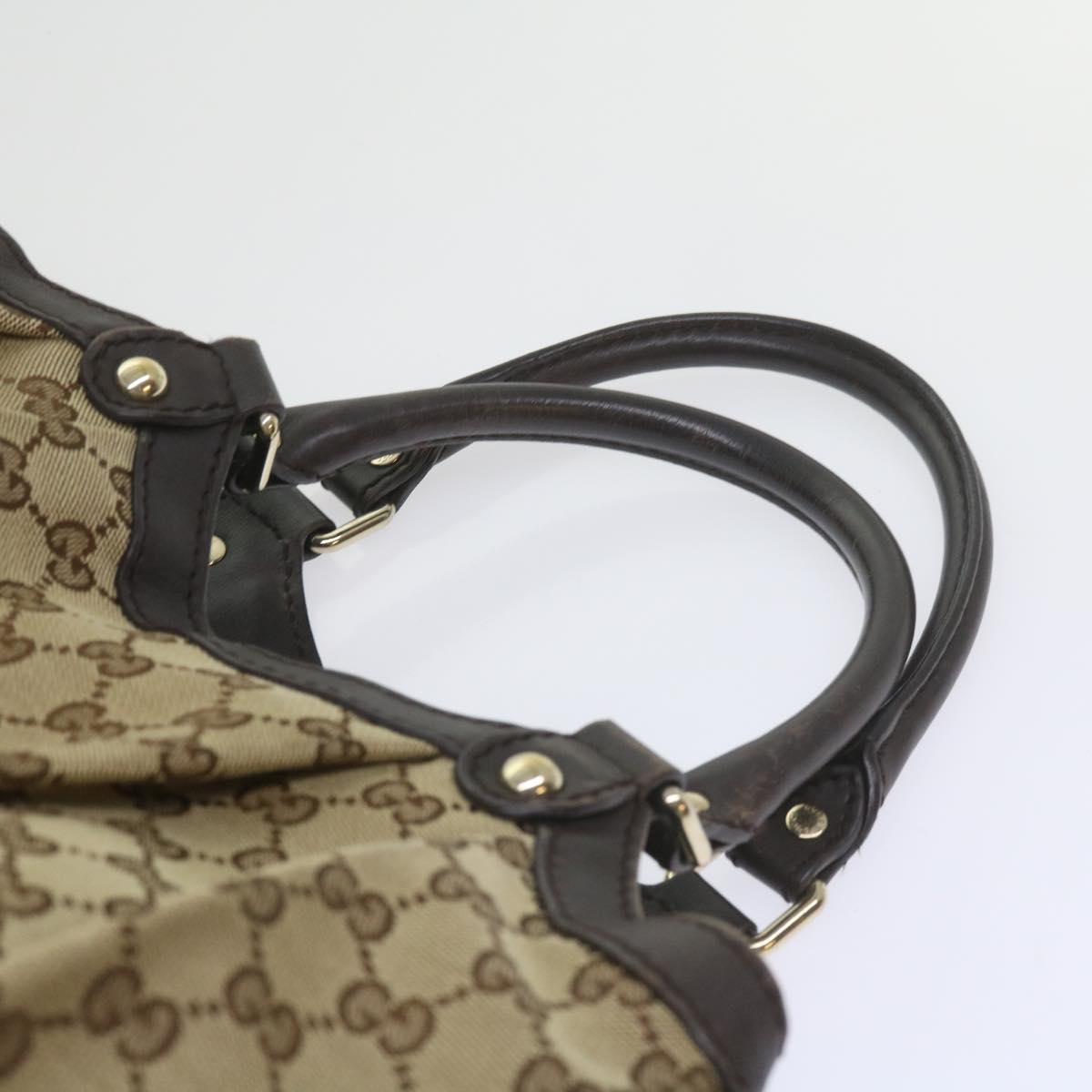 GUCCI GG Canvas Tote Bag Beige 211944  60688