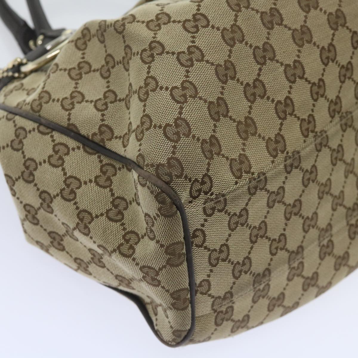 GUCCI GG Canvas Tote Bag Beige 211944  60688