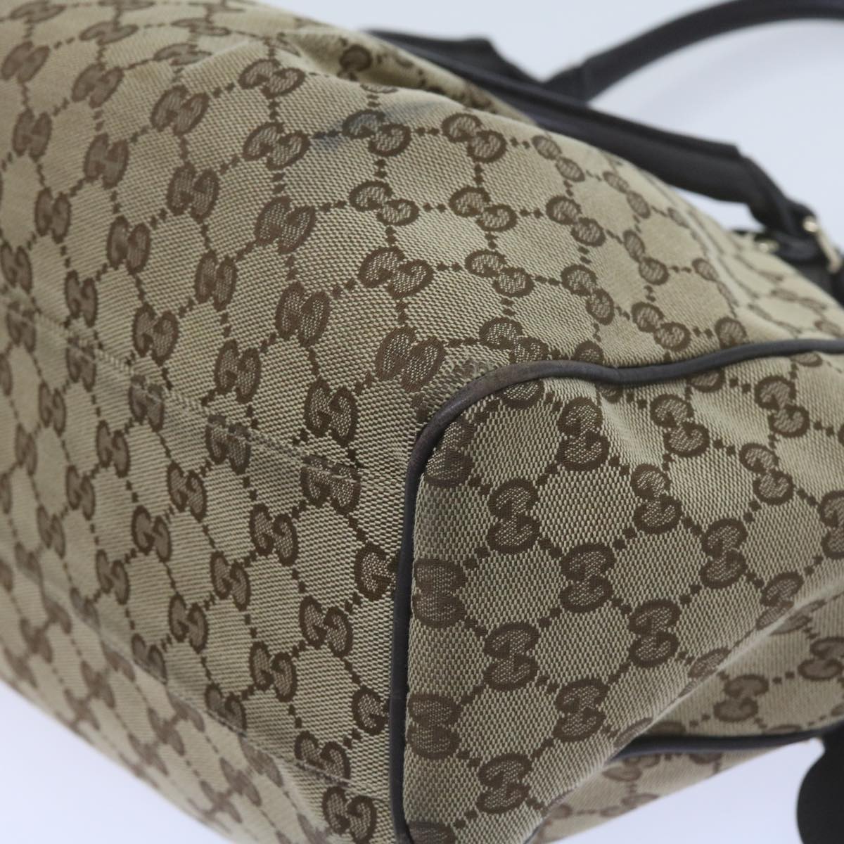 GUCCI GG Canvas Tote Bag Beige 211944  60688