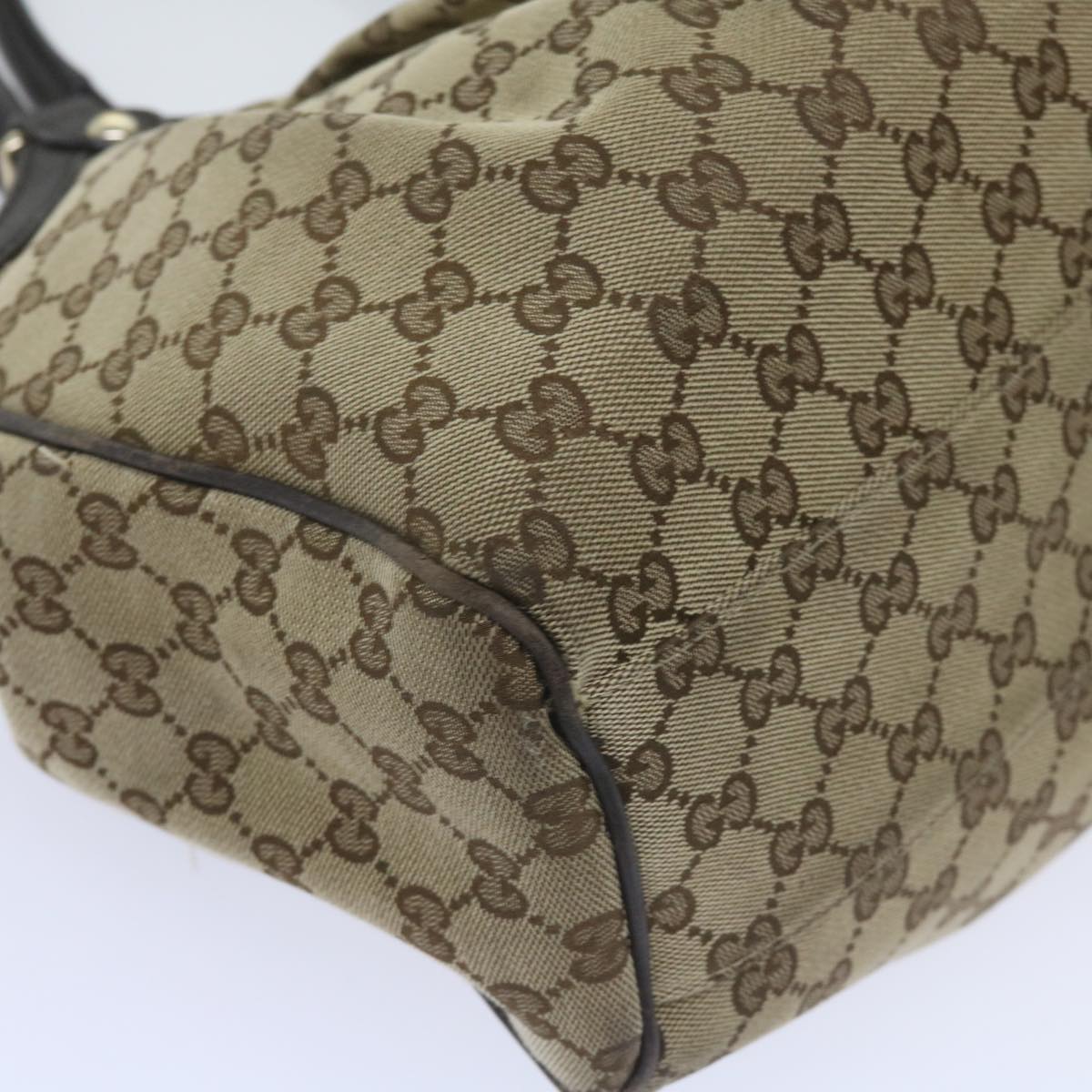 GUCCI GG Canvas Tote Bag Beige 211944  60688