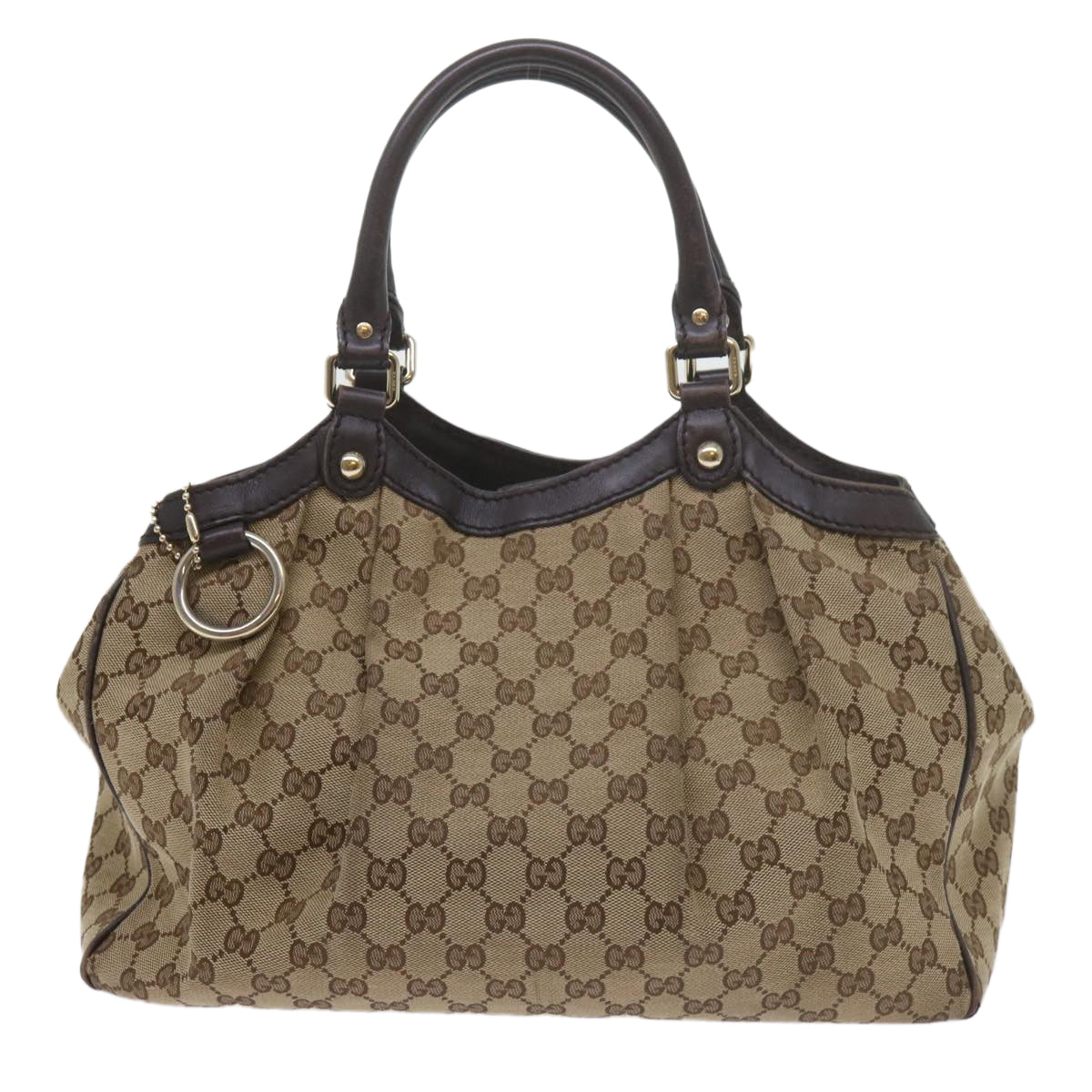 GUCCI GG Canvas Tote Bag Beige 211944  60688
