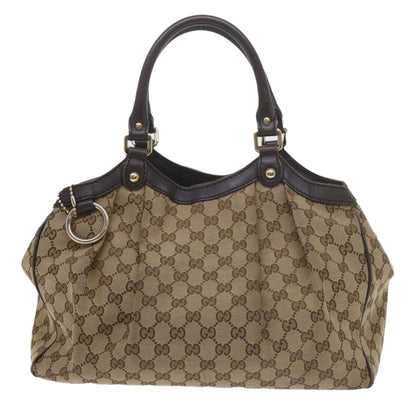GUCCI GG Canvas Tote Bag Beige 211944  60688