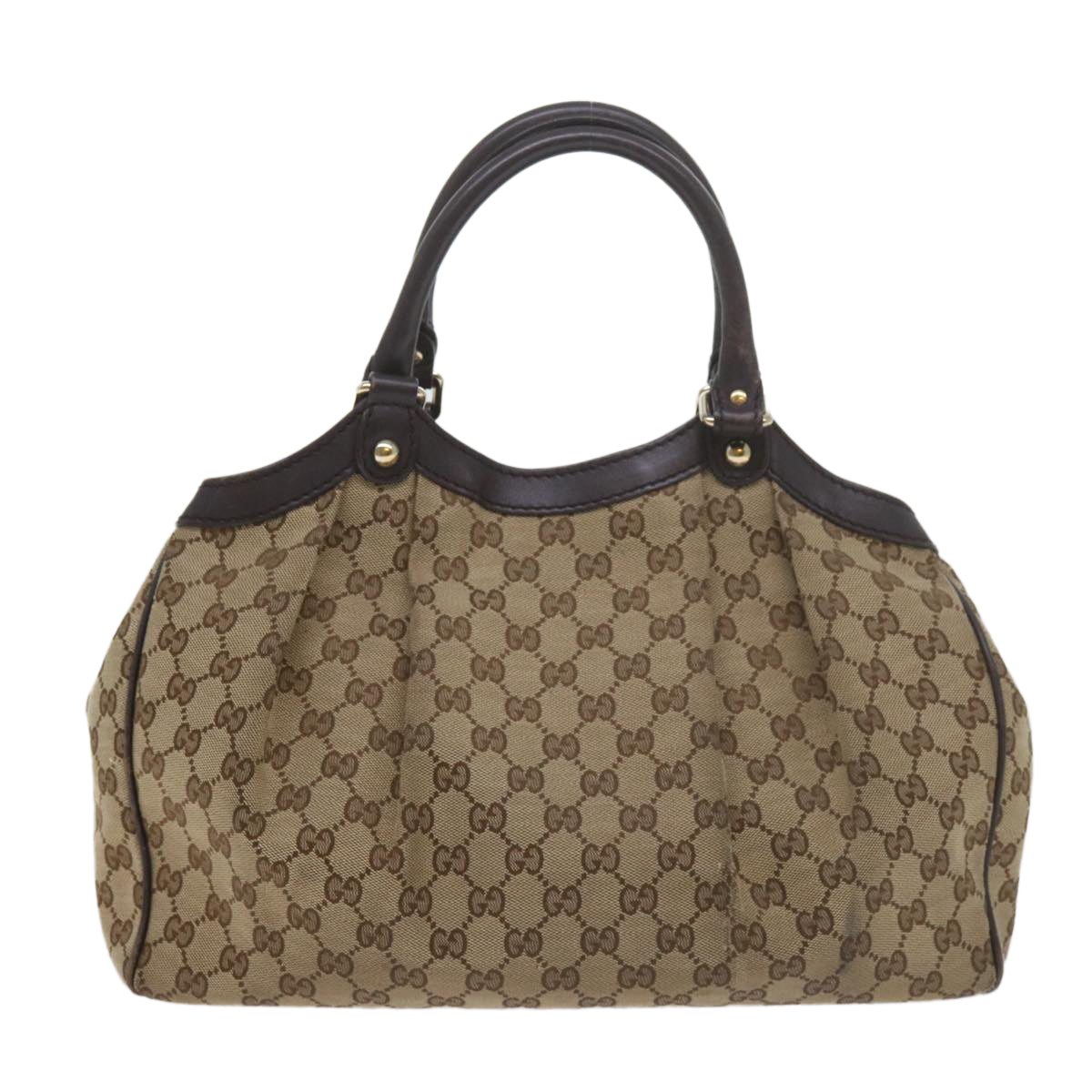 GUCCI GG Canvas Tote Bag Beige 211944  60688