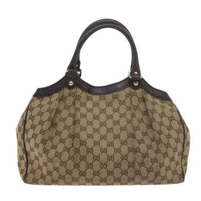 GUCCI GG Canvas Tote Bag Beige 211944  60688
