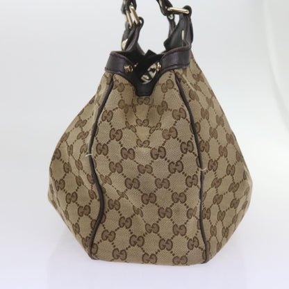 GUCCI GG Canvas Tote Bag Beige 211944  60688