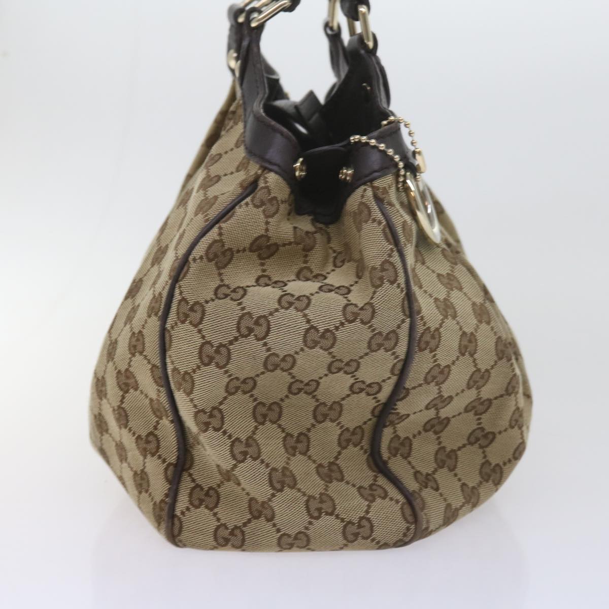 GUCCI GG Canvas Tote Bag Beige 211944  60688