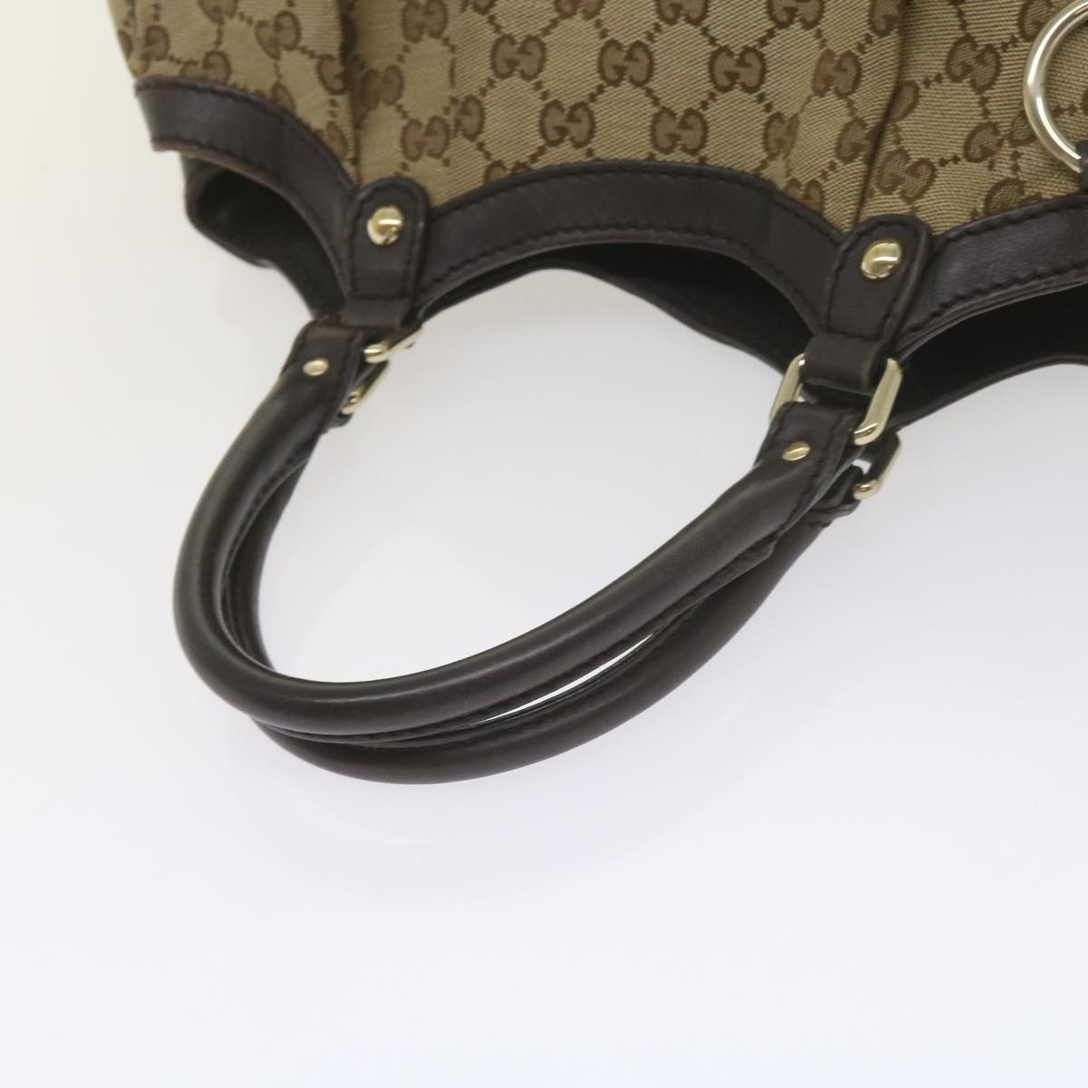 GUCCI GG Canvas Tote Bag Beige 211944  60688