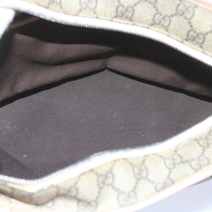 GUCCI GG Supreme Tote Bag PVC Leather Beige 211138  60690