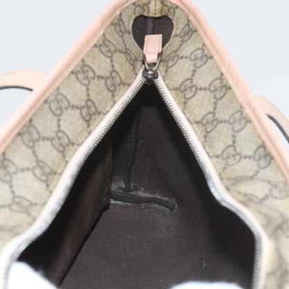 GUCCI GG Supreme Tote Bag PVC Leather Beige 211138  60690