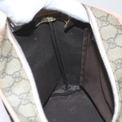 GUCCI GG Supreme Tote Bag PVC Leather Beige 211138  60690