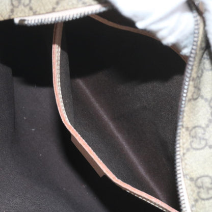 GUCCI GG Supreme Tote Bag PVC Leather Beige 211138  60690