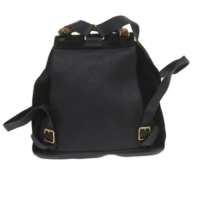 GUCCI Bamboo Backpack Suede Black 003 1119 0016  60693