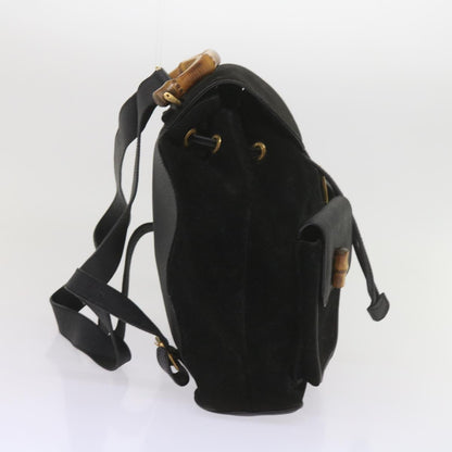GUCCI Bamboo Backpack Suede Black 003 1119 0016  60693