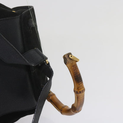 GUCCI Bamboo Backpack Suede Black 003 1119 0016  60693