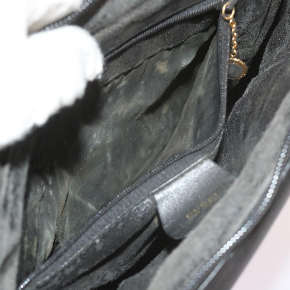 GUCCI Bamboo Hand Bag Leather Black 000 1186 0289  60723
