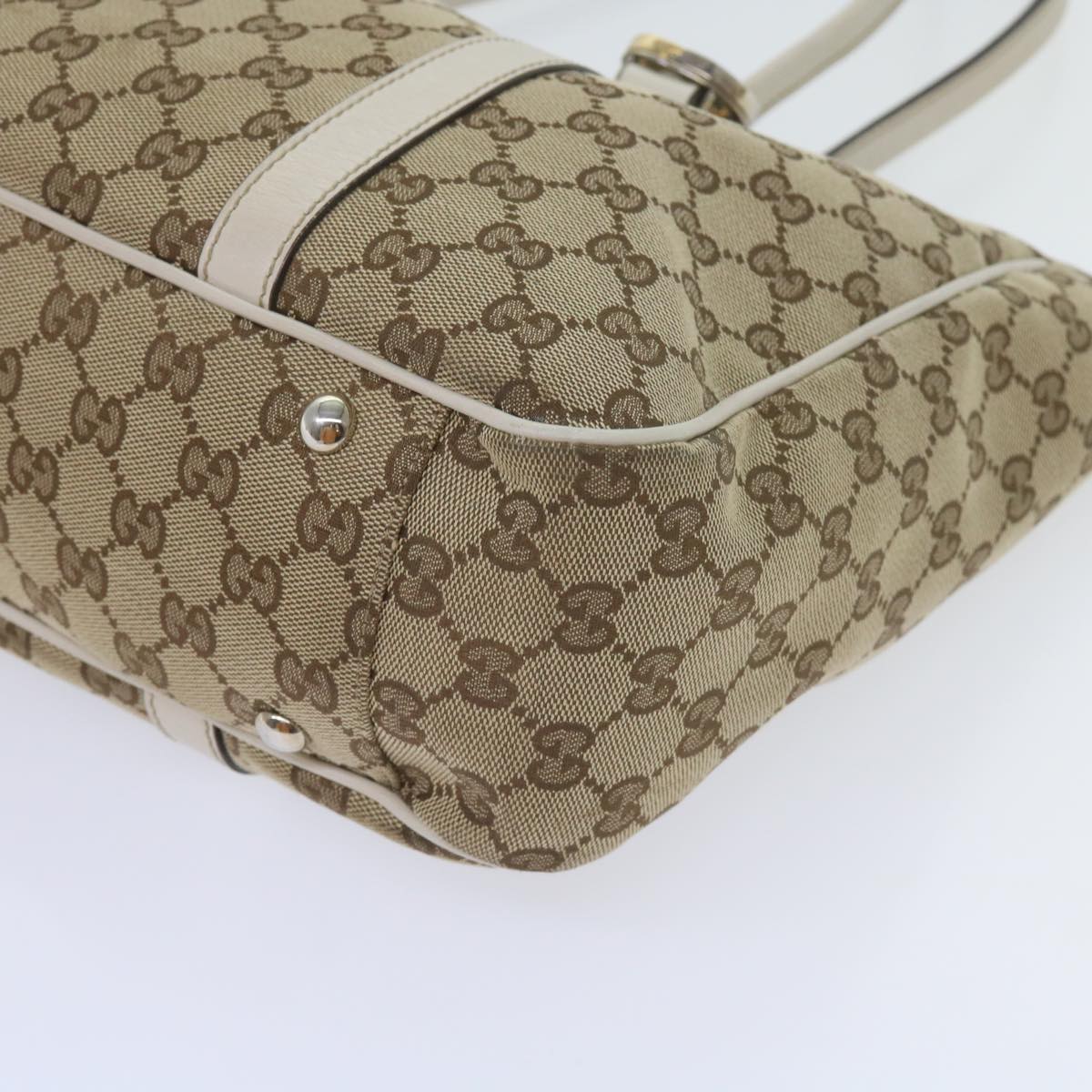 GUCCI GG Canvas GG Twins Tote Bag Beige 232957  60992
