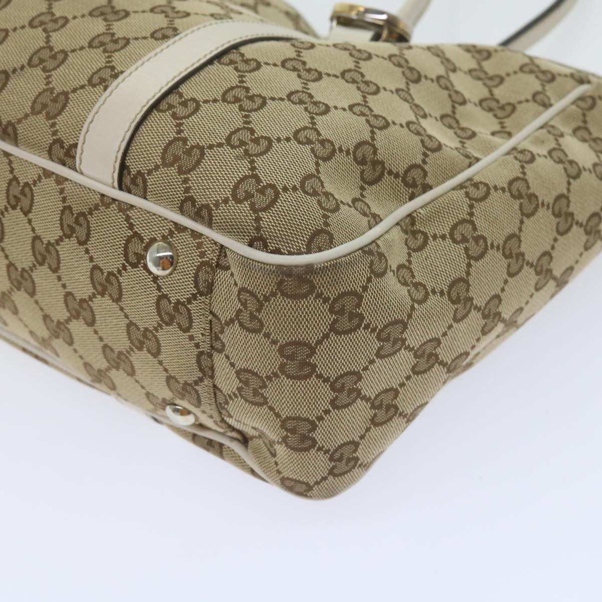 GUCCI GG Canvas GG Twins Tote Bag Beige 232957  60992