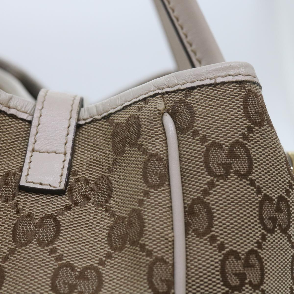 GUCCI GG Canvas GG Twins Tote Bag Beige 232957  60992
