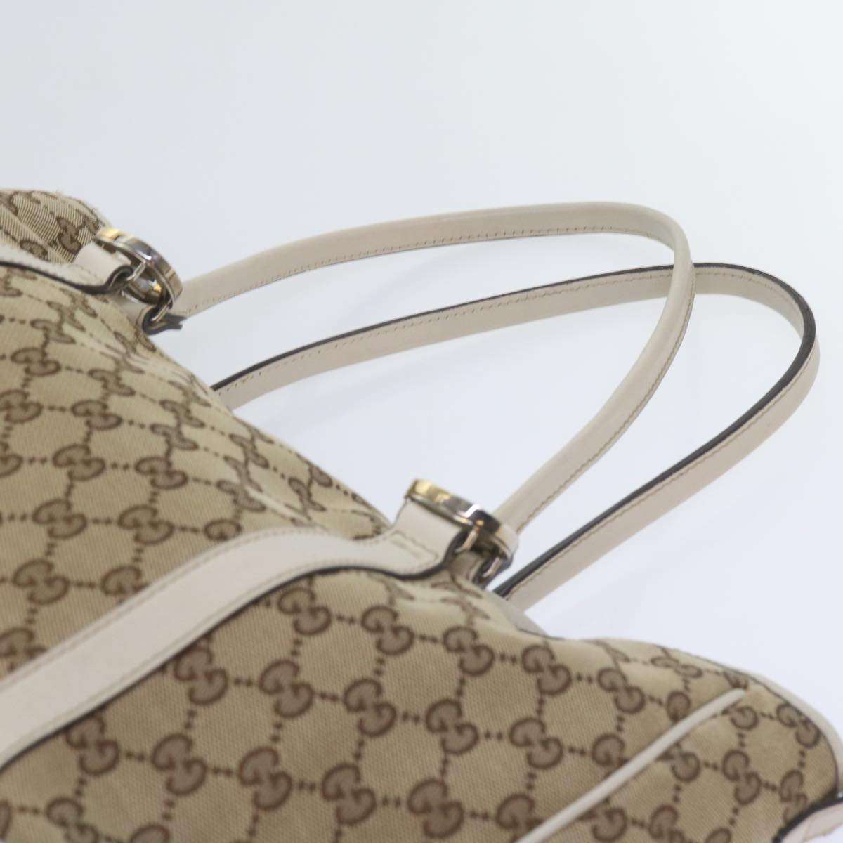 GUCCI GG Canvas GG Twins Tote Bag Beige 232957  60992