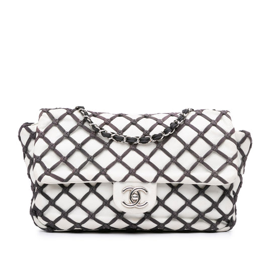 Chanel Sac Jumbo Calfskin Canebiers Net Flap