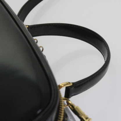 GUCCI Bamboo Vanity Cosmetic Pouch Patent leather Black 000 2040 0323  61015