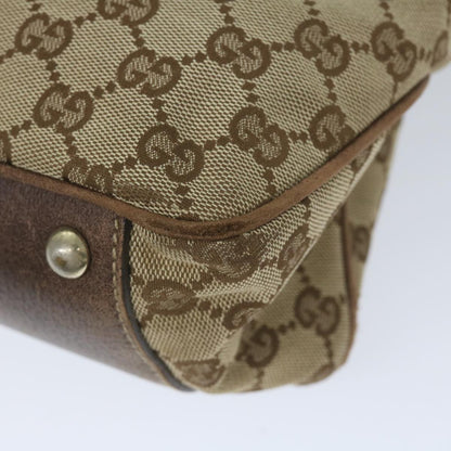 GUCCI GG Canvas Web Sherry Line Tote Bag Beige Red Green 161717  61031
