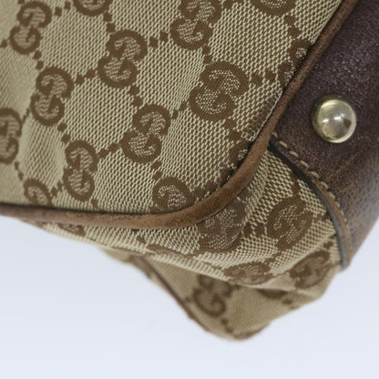 GUCCI GG Canvas Web Sherry Line Tote Bag Beige Red Green 161717  61031