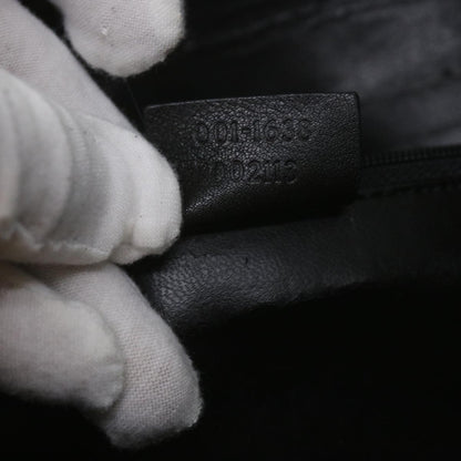 GUCCI Bamboo Shoulder Bag Leather Black 001 1638  61056