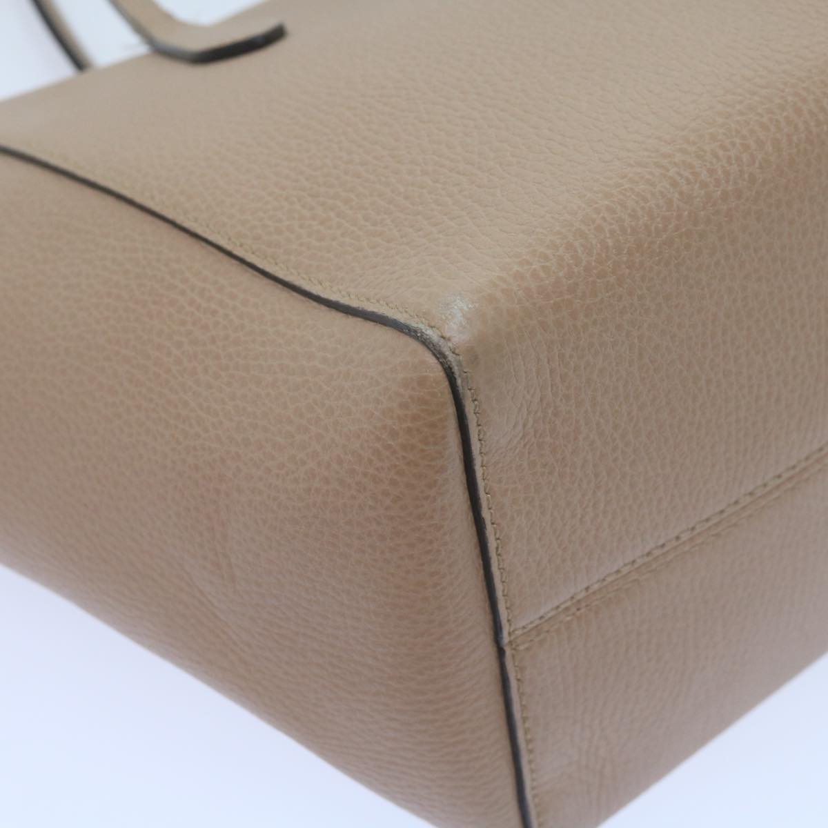GUCCI Swing Tote Bag Leather Beige 354408  61085