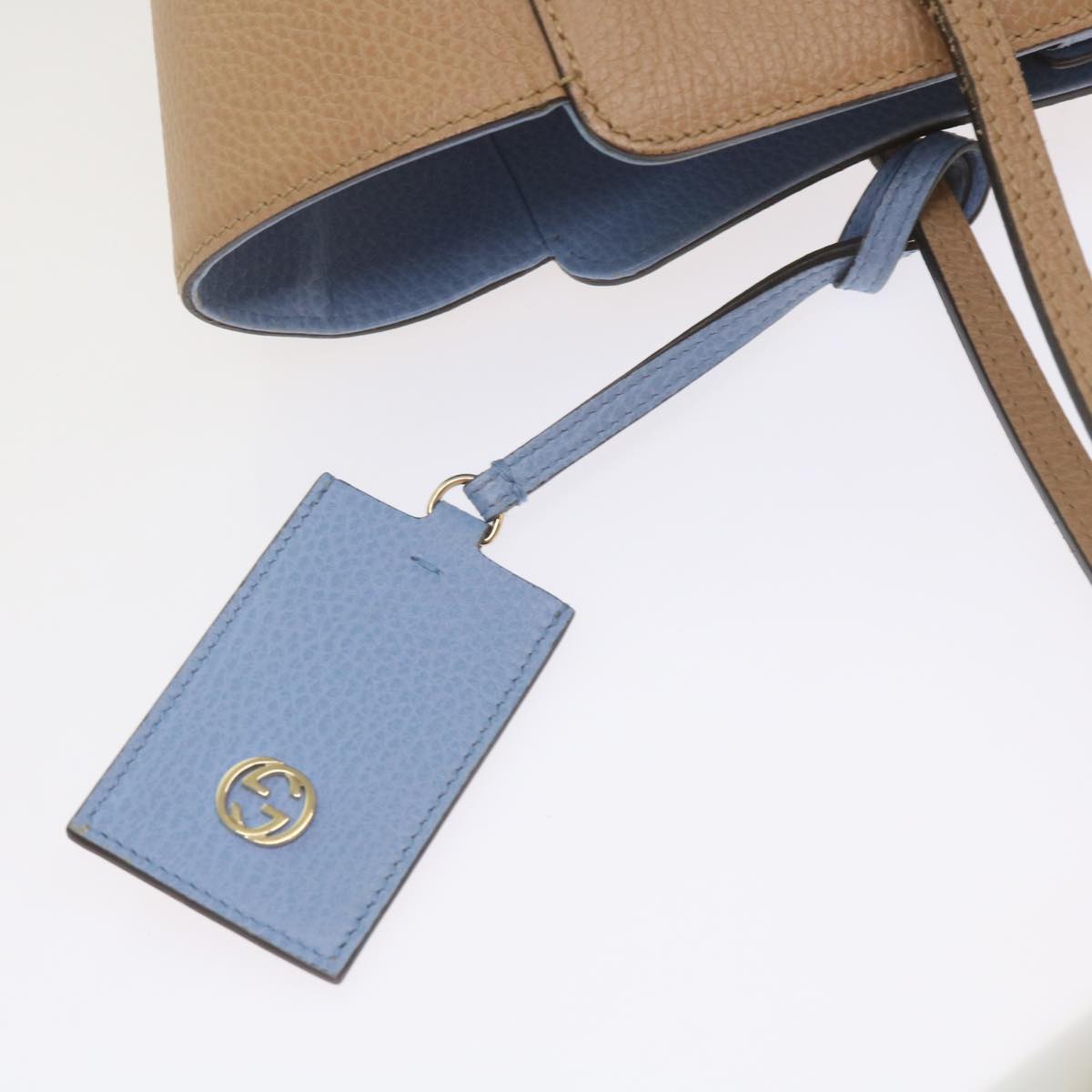 GUCCI Swing Tote Bag Leather Beige 354408  61085