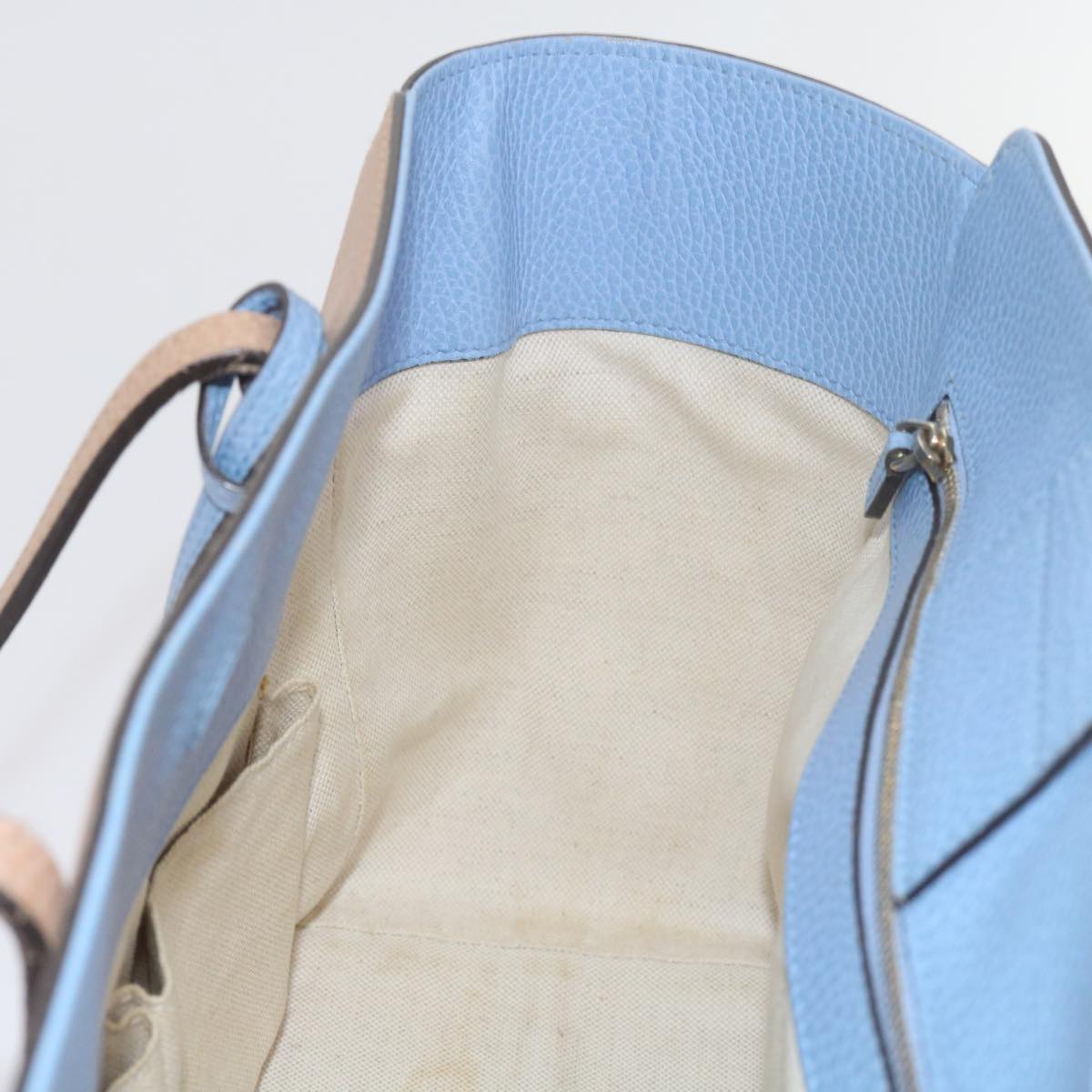 GUCCI Swing Tote Bag Leather Beige 354408  61085