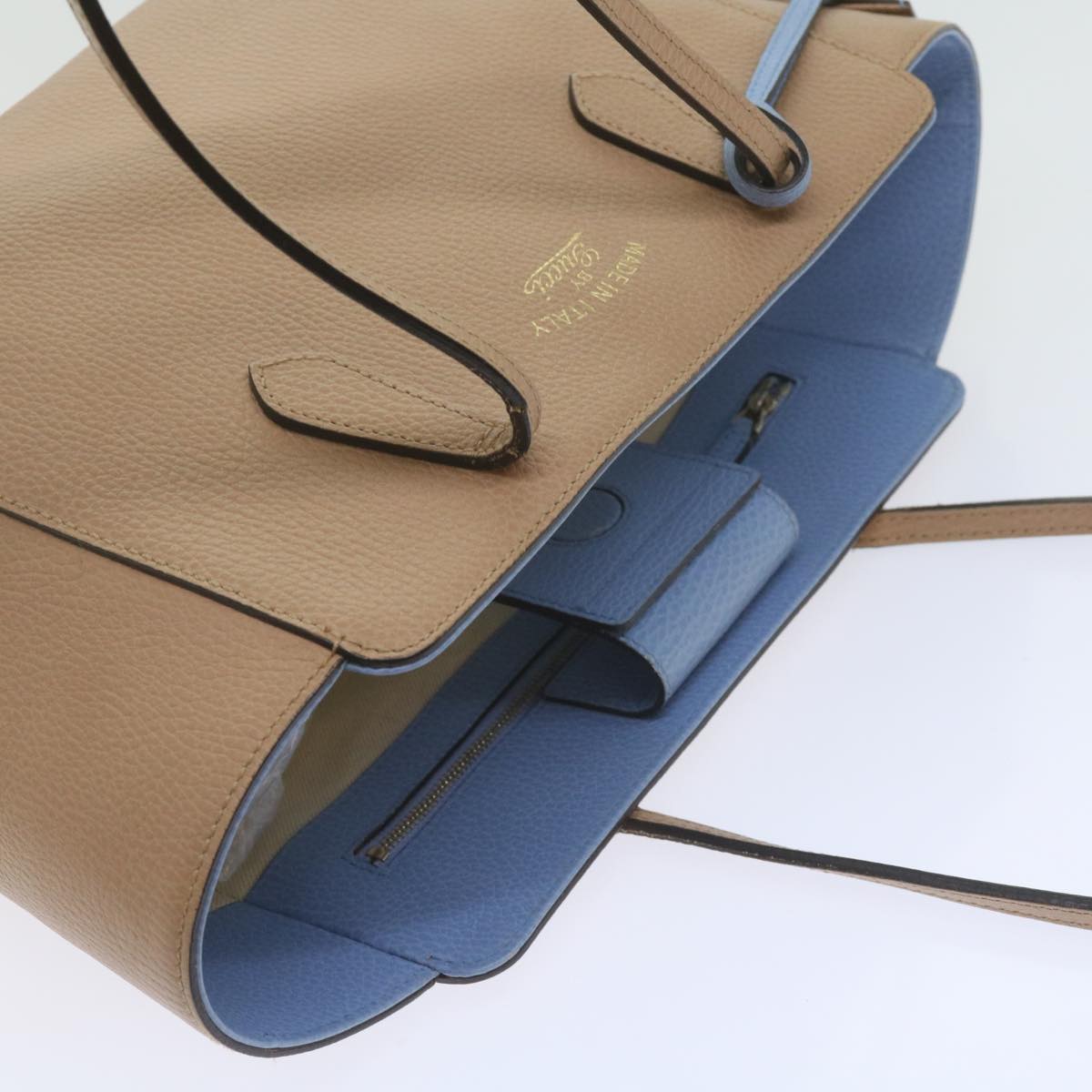 GUCCI Swing Tote Bag Leather Beige 354408  61085
