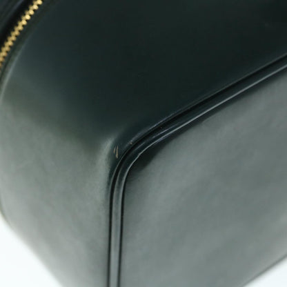 GUCCI Bamboo Vanity Cosmetic Pouch Patent leather Green 032 1956 0150  61086