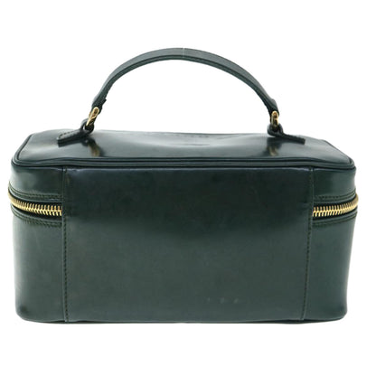 GUCCI Bamboo Vanity Cosmetic Pouch Patent leather Green 032 1956 0150  61086