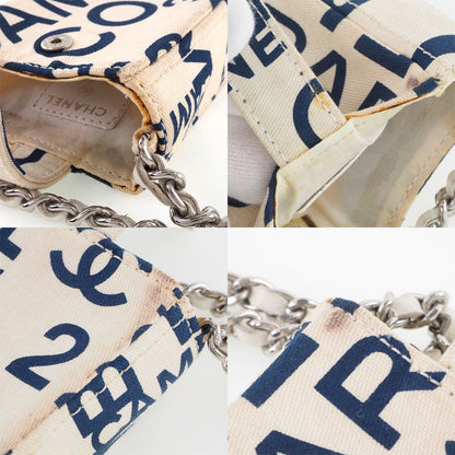 Chanel No5 Canvas Phone Holder Canvas Shoulder Bag in New Condition