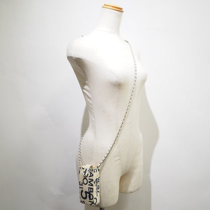 Chanel No5 Canvas Phone Holder Canvas Shoulder Bag in New Condition