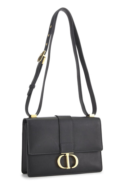 Dior, Black Calfskin 30 Montaigne Bag, Black