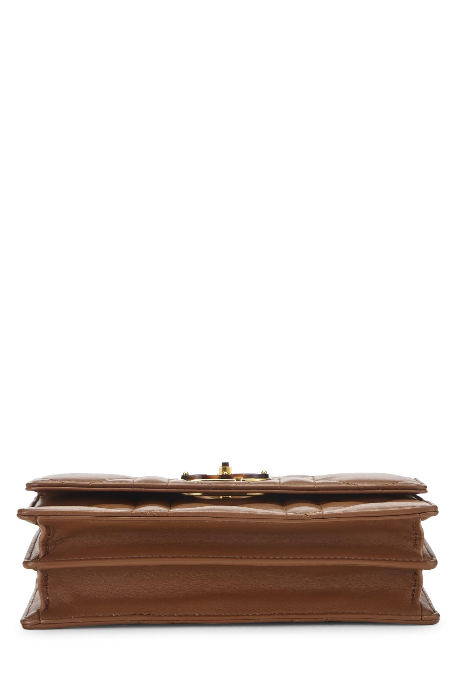 Dior, Brown Cannage Lambskin Miss Caro Bag Mini, Brown