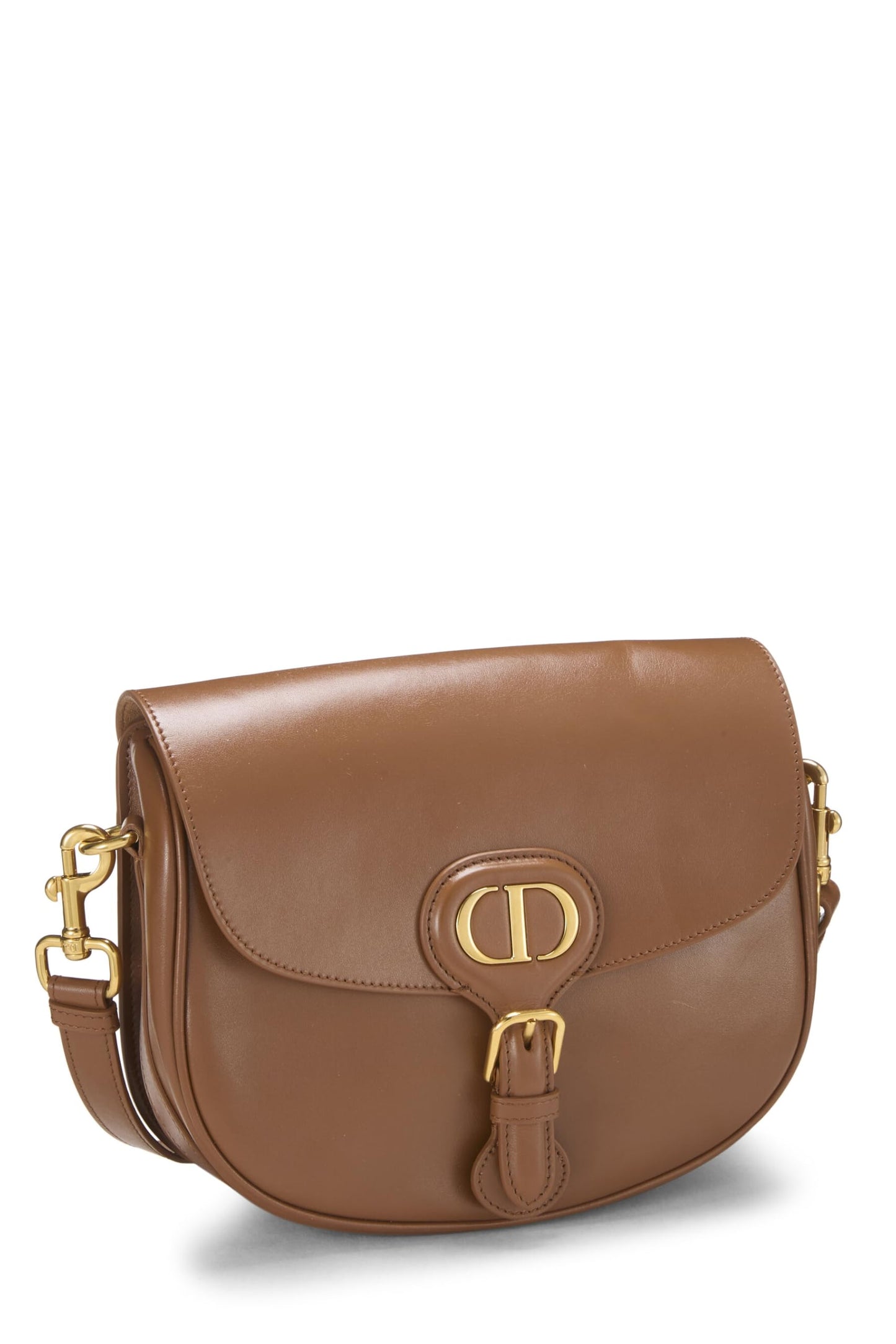 Dior, Brown Calfskin Bobby Flap Medium, Brown
