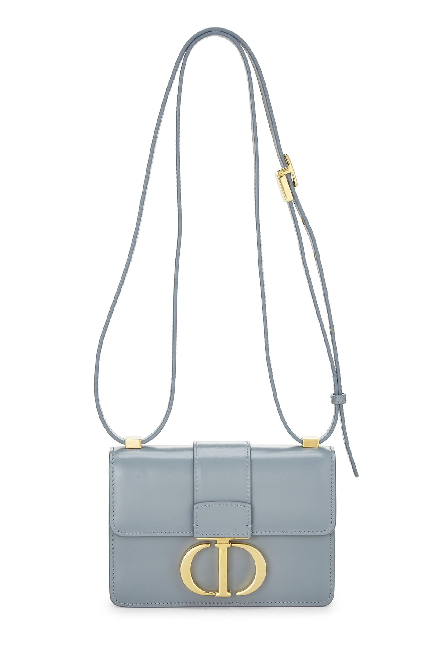 Dior, Blue Calfskin 30 Montaigne Bag Micro, Grey