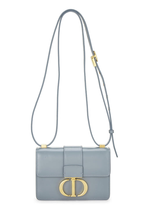 Dior, Blue Calfskin 30 Montaigne Bag Micro, Grey