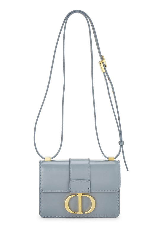 Dior, Blue Calfskin 30 Montaigne Bag Micro, Grey