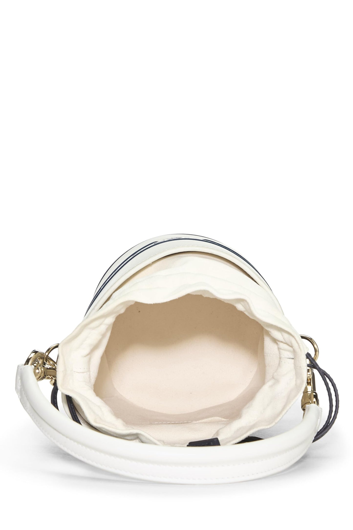 Dior, White Calfskin Vibe Bucket Bag Micro, White
