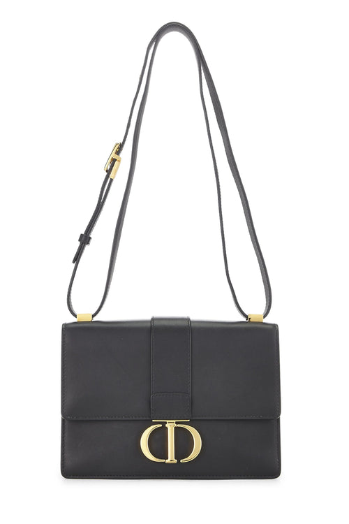 Dior, Black Calfskin 30 Montaigne Bag, Black